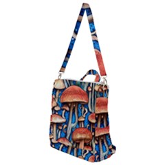 Whimsical Mushroom Crossbody Backpack by GardenOfOphir