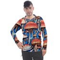 Whimsical Mushroom Men s Pique Long Sleeve Tee View1