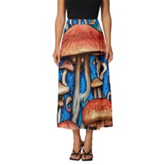 Whimsical Mushroom Classic Midi Chiffon Skirt