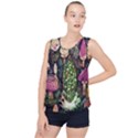 Forest Fairycore Foraging Bubble Hem Chiffon Tank Top View1