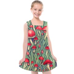 Natural Fairy Foraging Garden Kids  Cross Back Dress by GardenOfOphir