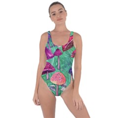 Vintage Flowery Foraging Garden Bring Sexy Back Swimsuit by GardenOfOphir