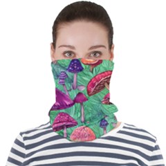 Vintage Flowery Foraging Garden Face Seamless Bandana (adult) by GardenOfOphir