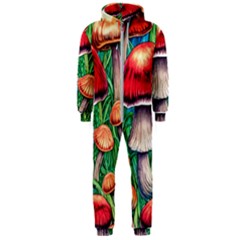 Woodsy Foraging Garden Hooded Jumpsuit (men) by GardenOfOphir