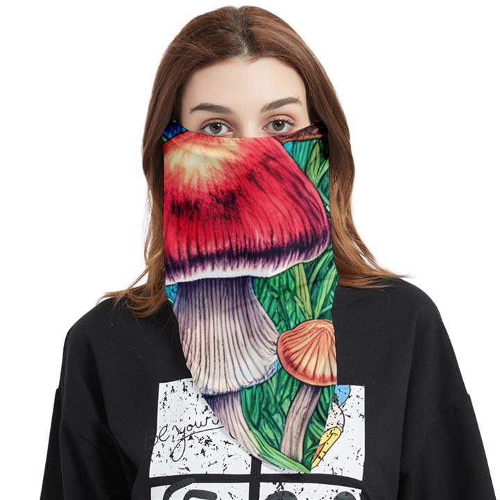 Woodsy Foraging Garden Face Covering Bandana (Triangle)