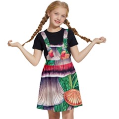 Woodsy Foraging Garden Kids  Apron Dress by GardenOfOphir