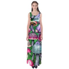 Fantasy Foraging Garden Empire Waist Maxi Dress by GardenOfOphir