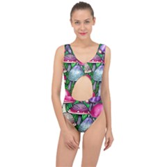 Fantasy Foraging Garden Center Cut Out Swimsuit by GardenOfOphir