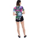 Fantasy Foraging Garden Asymmetrical Short Sleeve Sports Tee View4