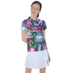 Fantasy Foraging Garden Women s Polo Tee