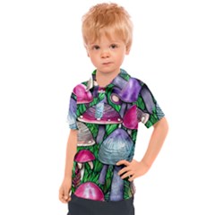 Fantasy Foraging Garden Kids  Polo Tee