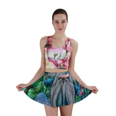 Mushroom Design Fairycore Forest Mini Skirt by GardenOfOphir