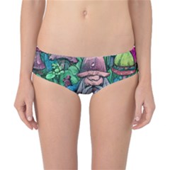 Mushroom Design Fairycore Forest Classic Bikini Bottoms by GardenOfOphir