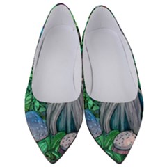 Mushroom Design Fairycore Forest Women s Low Heels by GardenOfOphir