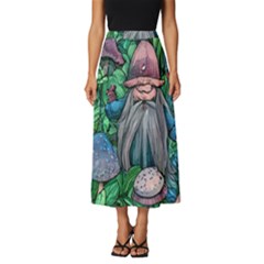 Mushroom Design Fairycore Forest Classic Midi Chiffon Skirt