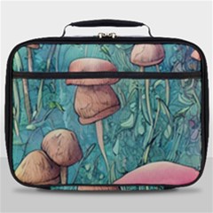 Natural Mushroom Design Fairycore Garden Full Print Lunch Bag by GardenOfOphir