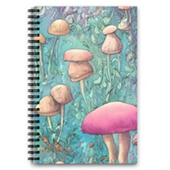 Natural Mushroom Design Fairycore Garden 5 5  X 8 5  Notebook by GardenOfOphir