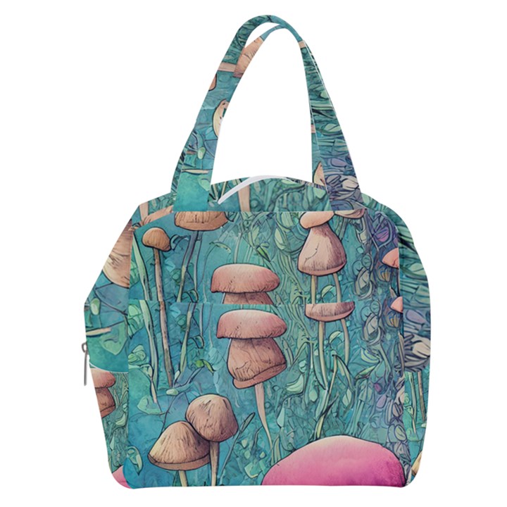 Natural Mushroom Design Fairycore Garden Boxy Hand Bag