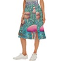 Natural Mushroom Design Fairycore Garden Midi Panel Skirt View2