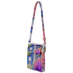 Vintage Mushroom Design Flowery Nature Multi Function Travel Bag by GardenOfOphir