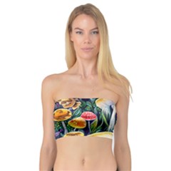 Woodsy Mushroom Design Foresty Bandeau Top by GardenOfOphir