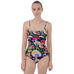 Woodsy Mushroom Design Foresty Sweetheart Tankini Set by GardenOfOphir