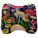 Woodsy Mushroom Design Foresty Velour Head Support Cushion View1