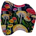 Woodsy Mushroom Design Foresty Velour Head Support Cushion View3