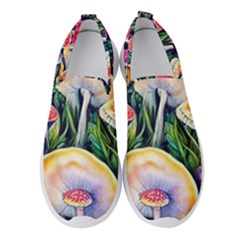 Woodsy Mushroom Design Foresty Women s Slip On Sneakers by GardenOfOphir