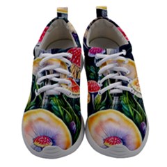 Woodsy Mushroom Design Foresty Women Athletic Shoes by GardenOfOphir