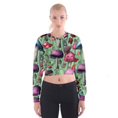 Nature s Delights Cropped Sweatshirt by GardenOfOphir