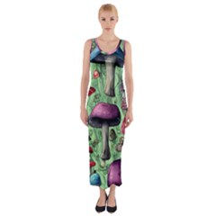 Nature s Delights Fitted Maxi Dress by GardenOfOphir