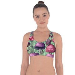 Nature s Delights Cross String Back Sports Bra by GardenOfOphir