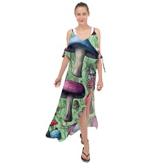 Nature s Delights Maxi Chiffon Cover Up Dress by GardenOfOphir