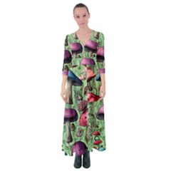 Nature s Delights Button Up Maxi Dress by GardenOfOphir