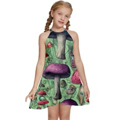 Nature s Delights Kids  Halter Collar Waist Tie Chiffon Dress by GardenOfOphir