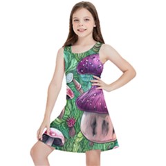 Foraging In The Forest Kids  Lightweight Sleeveless Dress by GardenOfOphir