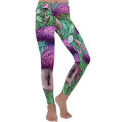 Foraging In The Forest Kids  Lightweight Velour Classic Yoga Leggings by GardenOfOphir