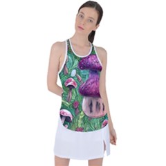 Foraging In The Forest Racer Back Mesh Tank Top by GardenOfOphir