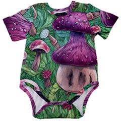 Foraging In The Forest Baby Short Sleeve Bodysuit by GardenOfOphir