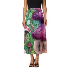 Foraging In The Forest Classic Midi Chiffon Skirt