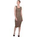 French Bistre	 - 	Sleeveless Pencil Dress View3