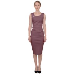 Rose Taupe Brown	 - 	sleeveless Pencil Dress by ColorfulDresses