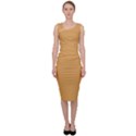 Sunray Orange	 - 	Sleeveless Pencil Dress View1