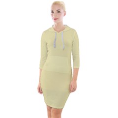 Sugar Cookie	 - 	quarter Sleeve Hood Bodycon Dress by ColorfulDresses