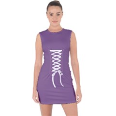 French Lilac Purple	 - 	lace Up Front Bodycon Dress by ColorfulDresses