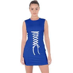 Princess Blue	 - 	lace Up Front Bodycon Dress by ColorfulDresses