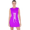 Psychedelic Purple	 - 	Lace Up Front Bodycon Dress View1