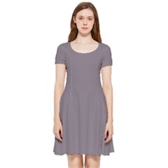 Dove Grey	 - 	inside Out Cap Sleeve Dress