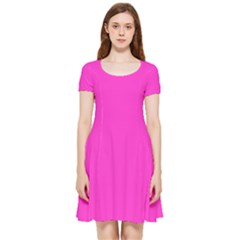 Razzle Dazzle Rose Pink	 - 	Inside Out Cap Sleeve Dress